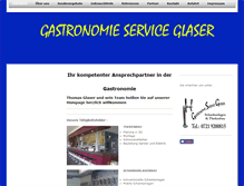 Tablet Screenshot of gastronomie-service-glaser.de